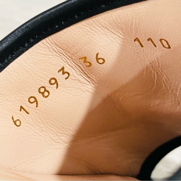 Gucci Jolie Black GG Supreme Monogram Matelasse Sandals Mules Slides SZ 36 - Picture 10 of 16
